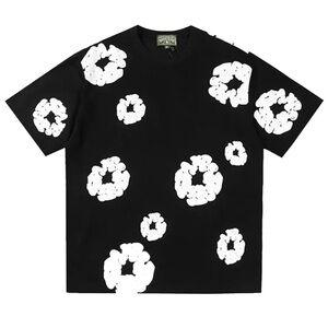 Denim Tears Black Cotton Wreath Floral T-Shirt XL • New With Tags